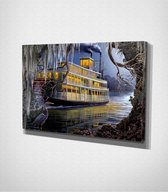Ship - Painting Canvas - 60 x 40 cm - Schilderij - Canvas - Slaapkamer - Wanddecoratie  - Slaapkamer - Foto op canvas