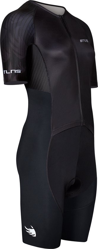 BTTLNS trisuit | triathlon pak | PRO Aero trisuit | trisuit korte mouw dames | langeafstand triathlon | Nemean 1.0 | zwart | S
