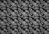Fotobehang Lace Pattern Black White | XL - 208cm x 146cm | 130g/m2 Vlies
