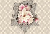 Fotobehang Floral Motif Pattern | XXL - 312cm x 219cm | 130g/m2 Vlies