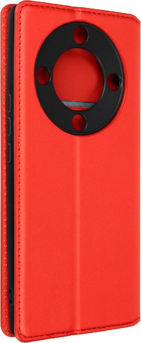 Hoes Geschikt voor Honor Magic 5 Lite 5G klep portefeuille, video standaard rood