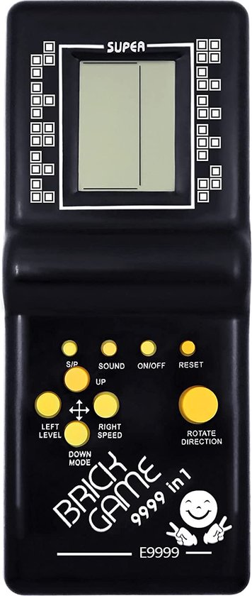 Retro Draagbare Spelcomputer Brick Game 9999 in 1 - Klassieke Tetris, Snake en meer - Nostalgische Game-ervaring