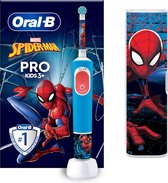 Brosse à dents électrique Oral-B Pro Kids - Édition Spiderman avec étui de voyage - Pour les Enfants à partir de 3 ans