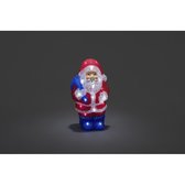 Konstsmide Kerstman - 3D kerstfiguur - Transparant - 30cm hoog - IP20