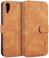 Huawei Y6s / Y6 (2019) Hoesje Retro Portemonnee Bruin