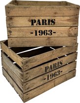 Fruitkist - Paris 1963 - Set van drie kisten