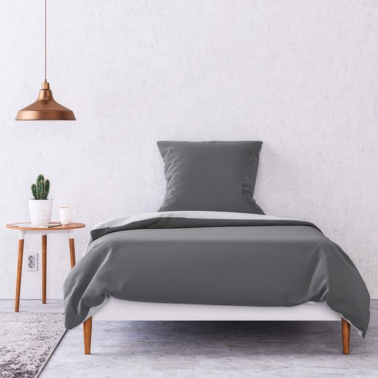 YASMENG Dubbel Muslin-beddengoed, 200 x 220 cm, wit, 100% katoen, zacht, ademend, behaaglijk, 3-delig, met ritssluiting en 2 kussenslopen 80 x 80 cm