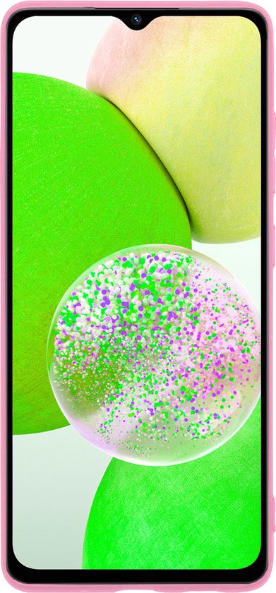 Coque Samsung Galaxy A14 Coque Arrière Siliconen - Coque Samsung A14 Coque Silicone - Rose Clair - 2 Pièces