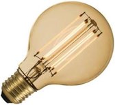 Globelamp LED filament deco goud 3W (vervangt 30W) grote fitting E27 80mm