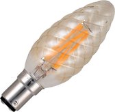 SPL LED Filament kaarslamp twisted (GOLD) - 4W / DIMBAAR - fitting Ba15d