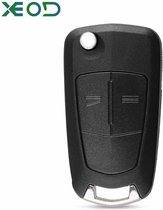 XEOD Autosleutelbehuizing - sleutelbehuizing auto - sleutel - Autosleutel / Opel Astra, Corsa, Omega, Vectra & Zafira
