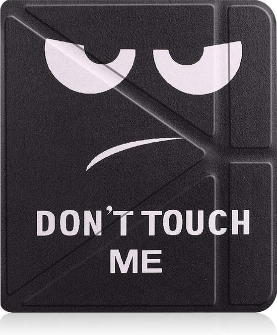 Hoes Geschikt voor Kobo Sage Hoesje Bookcase Cover Hoes Trifold - Hoesje Geschikt voor Kobo Sage Hoes Cover Case - Don't Touch Me van Mobigear — afbeelding 3