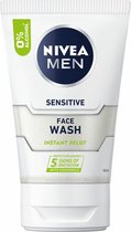 Nivea Men Sensitive Face Wash - 3 x 100 ml - Voordeelverpakking