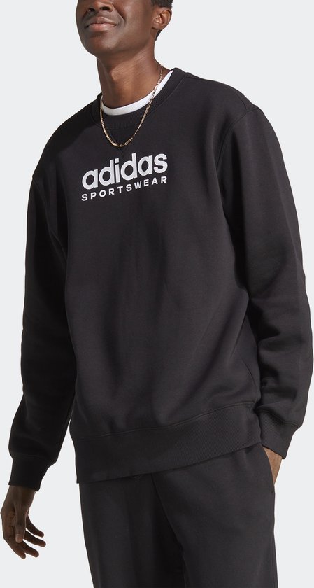 adidas Sportswear All SZN Fleece Graphic Sweatshirt - Heren - Zwart- L