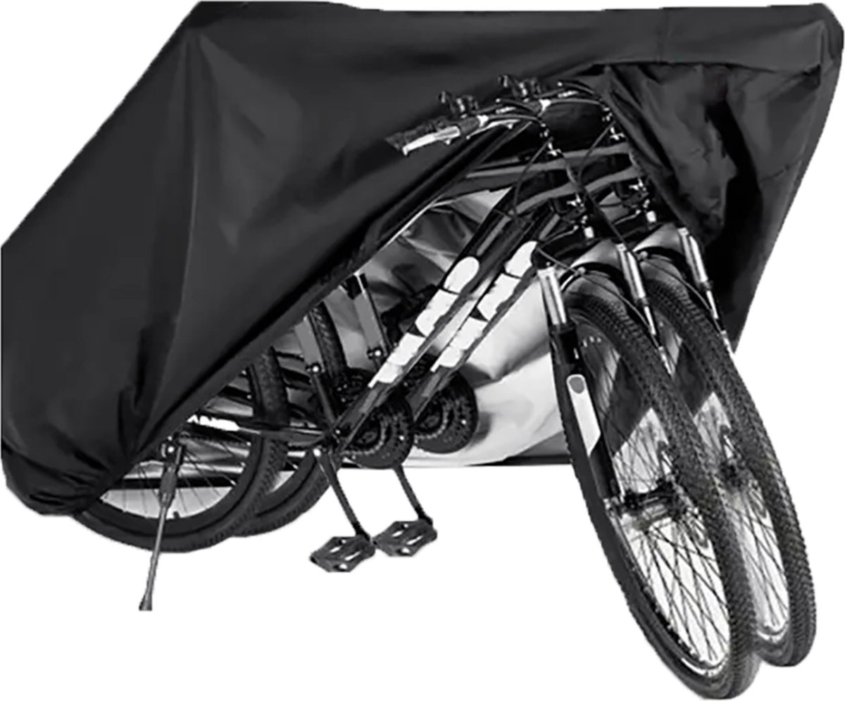 Lightyourbike ® COVER - Fietshoes voor 1 of 2 fietsen - Universeel - Zwart - Incl. opbergzak