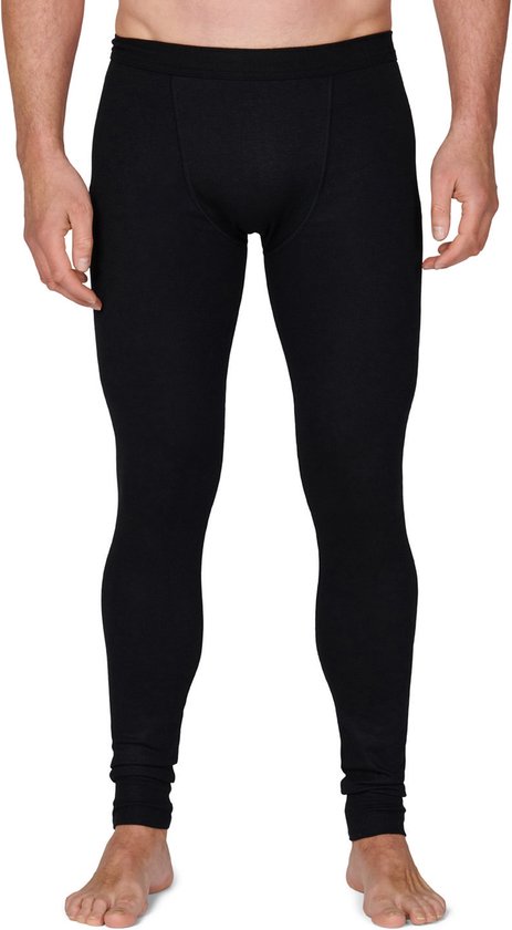 Man met zwarte thermo broek, voorkant.