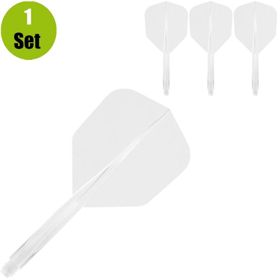 Condor Axe Flight System - Small Clear - Dart Flights van Condor — afbeelding 4