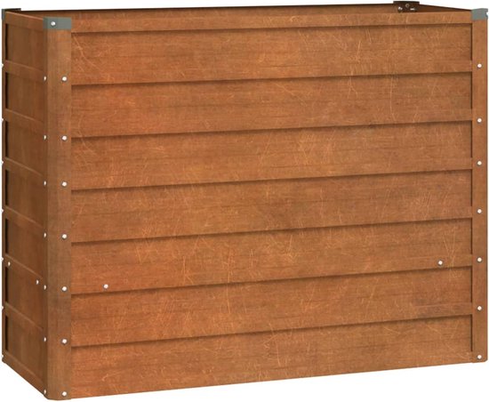 vidaXL Jardinière vidaXL Acier Corten Grijs 100 x 40 x 77 cm - Pot de fleur