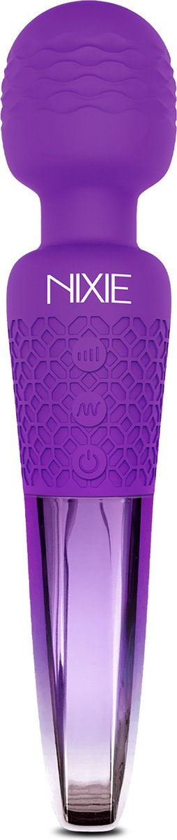 Global Novelties Vibrator Love Toy Nixie RechargeabMassager, Purple Ombre Metallic Paars