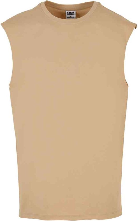 Urban Classics - Open Edge Mouwloze top - M - Beige