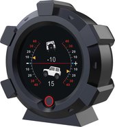 Moniteur pour voiture - Inclinomètre - Altimètre - Klok - GPS et compteur de vitesse en 1 - Support de tableau de bord - Zwart - Voiture