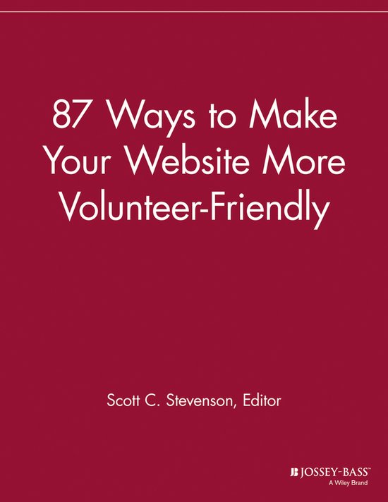 87 Ways to Make Your Website More Volunteer Friendly - cover