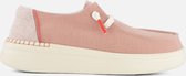 HEYDUDE Wendy Rise Instappers roze Canvas - Dames - Maat 39