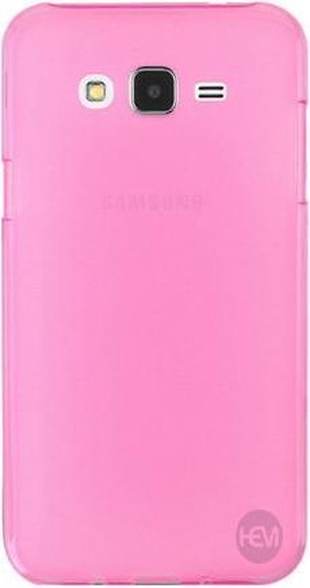 Roze Siliconen Gel TPU / Back Cover / hoesje Samsung Galaxy J3 2016