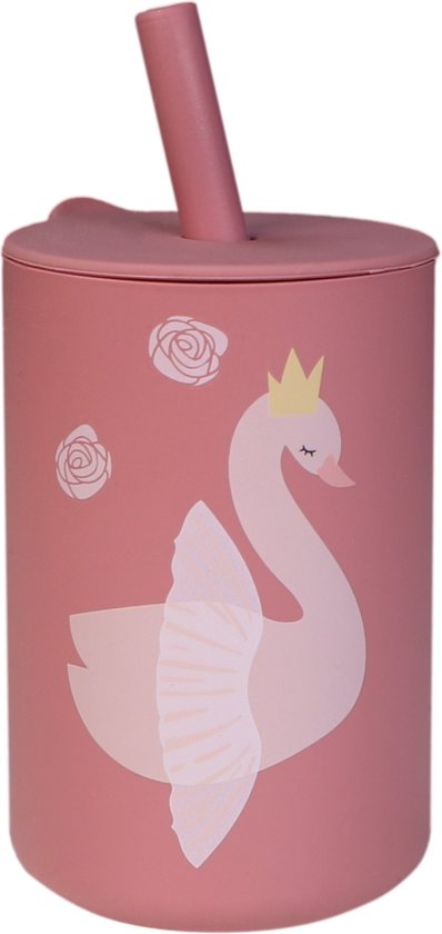 Tryco Swan Dusty Rose Siliconen Rietjesbeker TR-392822