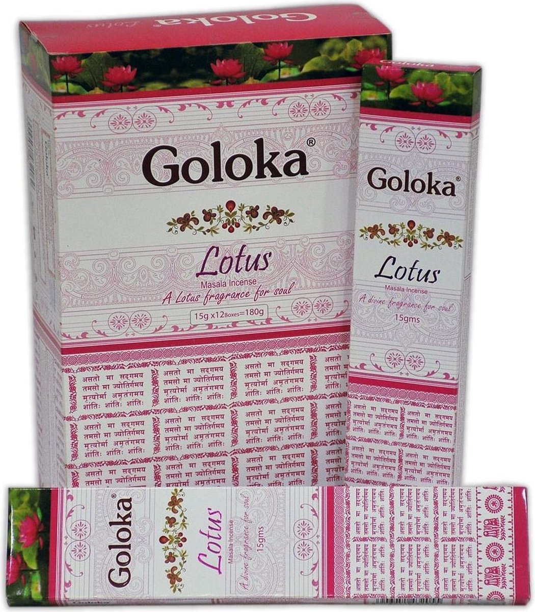 Goedkoopste Wierook Goloka Lotus - 15 g - (12st.) - L