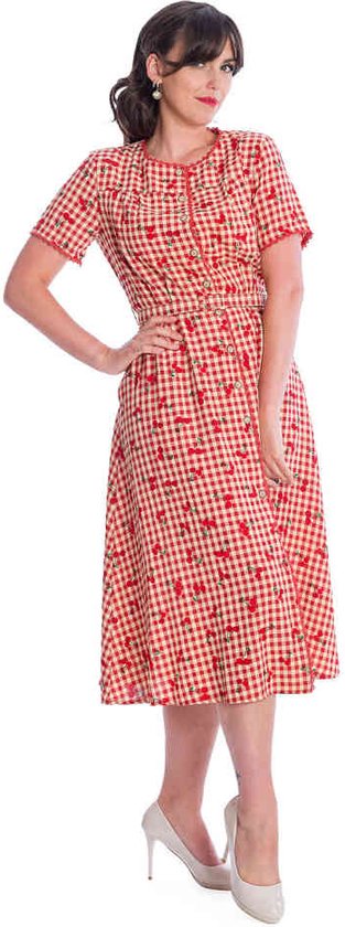 Robe évasée Banned -3XL- CHERRY AMORE Rouge