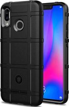 Hoesje geschikt voor Huawei Nova 3 - Beschermende hoes - Back Cover - TPU Case - Zwart