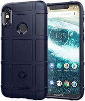 Hoesje geschikt voor Motorola Moto One Power (P30 Note) - Beschermende hoes - Back Cover - TPU Case - Blauw