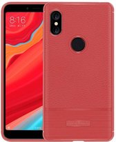Xiaomi Redmi S2 - Litchi Pattern TPU Case - Rood