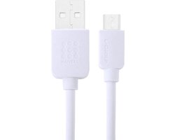 HAWEEL 3 m High Speed ​​Micro USB naar USB Data Sync oplaadkabel, voor Samsung, Xiaomi, Huawei, LG, HTC, de apparaten met Micro USB-poort (wit)