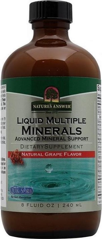 Nature's Answer - Liquid Multiple Minerals Grape - 16 Fl Oz