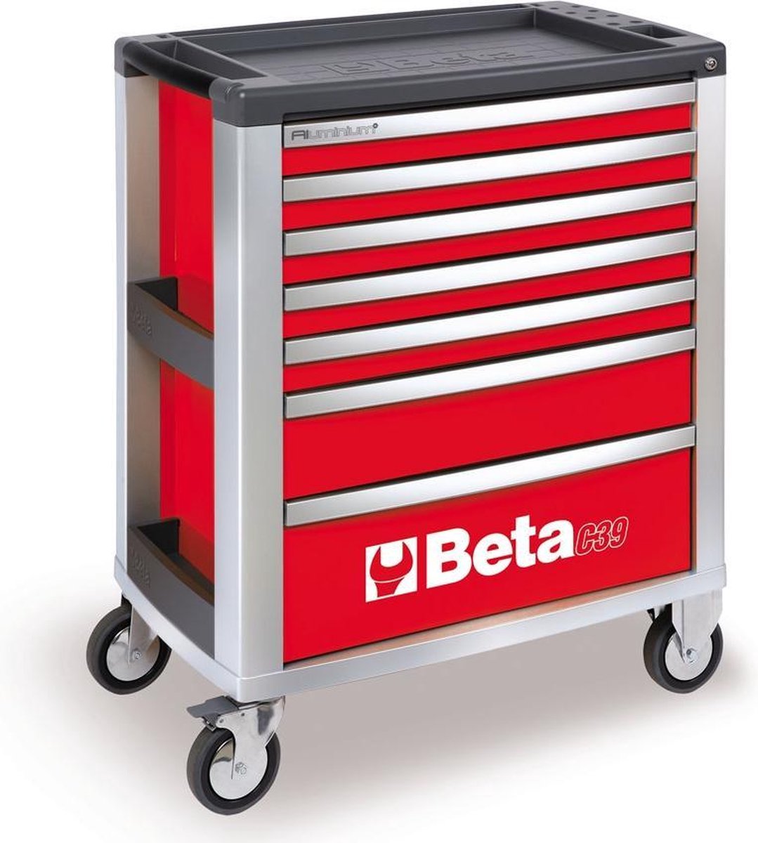 Beta C39/7 Gereedschapswagen met 7 laden - Rood leeg