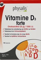 Physalis Supplementen Vitamine D3 Forte Capsules 100capsules