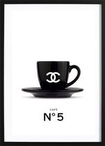 Chanel Coffee No. 5 Poster (21x29.7cm) - Wallified - Fashion - Poster - Print - Wall-Art - Woondecoratie - Kunst - Posters