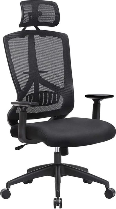 Mazazu - Bureaustoel – Computerstoel – Comfortabel - Polypropyleen – Zwart – 53x53x133