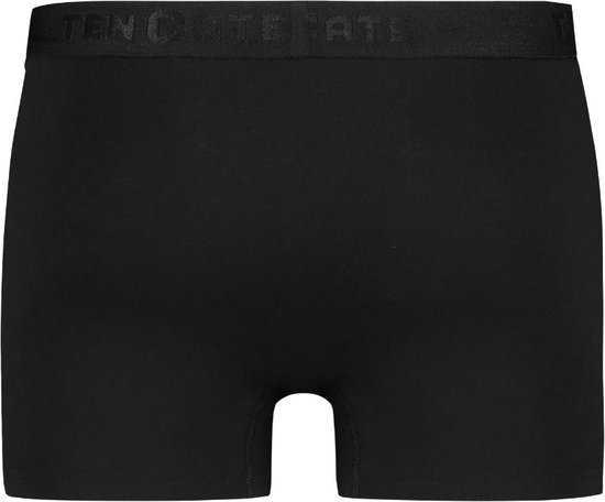 Zwarte Ten Cate boxershort met zwarte logo tailleband.