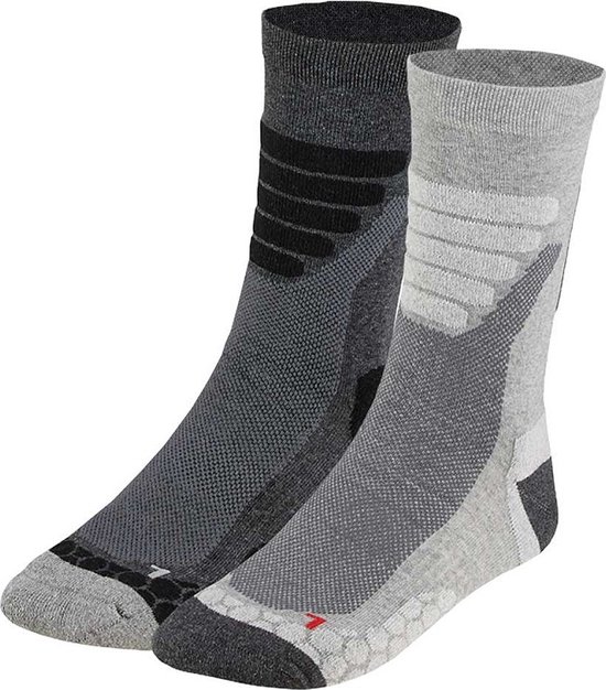 X-treme Walking | Wandel sokken | Multi Grey | 2-Pack