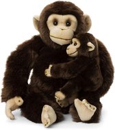 Wereld Natuur Fonds WNF Knuffel Chimpansee moeder en kind 30 cm