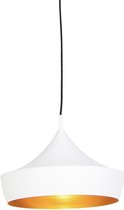 QAZQA depeche - Moderne Hanglamp - 1 lichts - Ø 36 cm - Wit -  Woonkamer | Slaapkamer