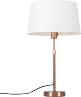 QAZQA Parte - Moderne Tafellamp met kap - 1 lichts - H 700 mm - Koper - Woonkamer | Slaapkamer | Keuken