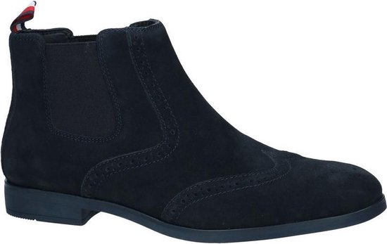 Donker Blauwe Chelsea Boots Tommy Hilfiger Dressy Casual Suede Heren 46 |  bol.com