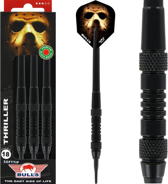 Bull's Thriller Black Brass Soft Tip - Dartpijlen - Darts van Bull's — afbeelding 5
