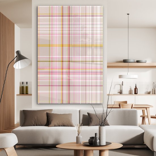 Peinture sur Verre Burberry Pastel Motifs 120x180 cm