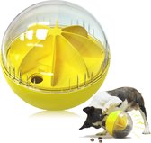 Hond IQ Treat Balls Verstelbare Voer Dispenser Honden Puzzelspeelgoed Wobble Wag Talking Giggle Squeaky Ondestructible Ball Puppy Chewers Dispensing Toys for S/M/L Agressive Chewer Breed