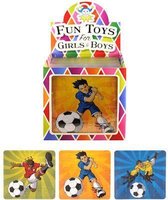 108 Stuks - Puzzel Voetballers - 13 x 12 Cm - In Traktatiebox - Voetbal Puzzel - Uitdeel Kado - Traktatie voor kinderen - Jongens